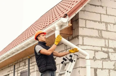 Pose et remplacement de gouttières aux Cars